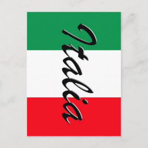 Italiaanse vlag - hoge kwaliteit briefkaart