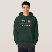 Italiaanse vlag hoodie (Voorkant volledig)