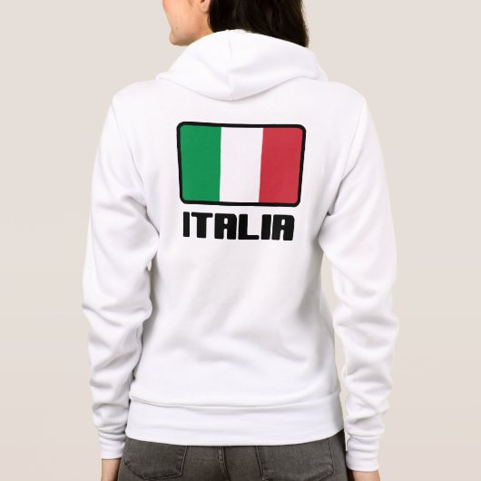 Italiaanse Vlag Hoodie (Achterkant)