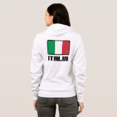 Italiaanse Vlag Hoodie (Achterkant volledig)