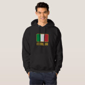 Italiaanse Vlag Hoodie (Voorkant volledig)