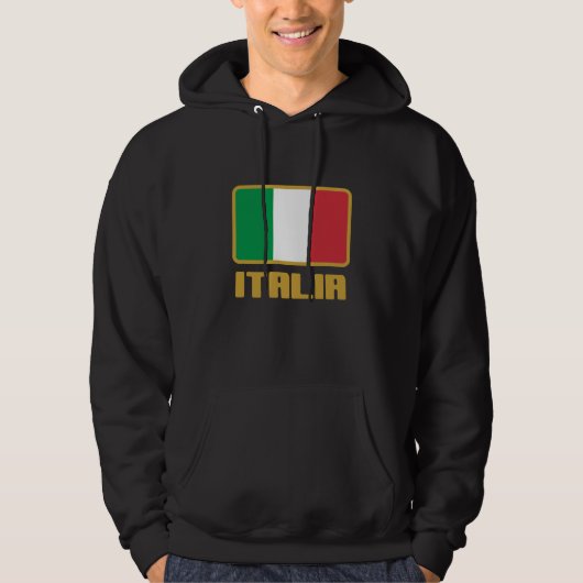 Italiaanse Vlag Hoodie (Voorkant)
