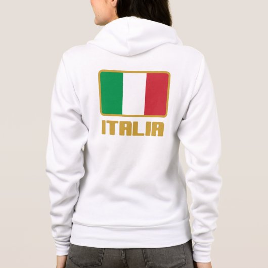 Italiaanse Vlag Hoodie (Achterkant)