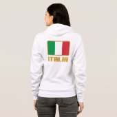 Italiaanse Vlag Hoodie (Achterkant volledig)