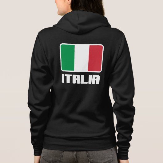 Italiaanse Vlag Hoodie (Achterkant)
