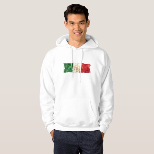 Italiaanse vlag hoodie (Voorkant volledig)