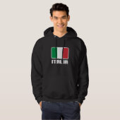 Italiaanse Vlag Hoodie (Voorkant volledig)