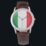 Italiaanse vlag horloge<br><div class="desc">Italiaanse vlag</div>