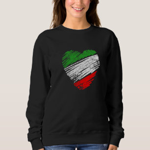Italiaanse vlag in hartvorm een Italiaans idee Trui