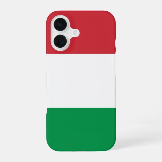Italiaanse vlag iPhone 16 hoesje (Achterkant)