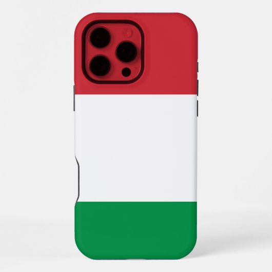 Italiaanse vlag iPhone hoesje (Achterkant)