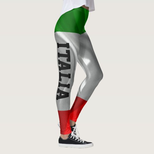 Italiaanse vlag ITALIA - Eigen fitness Leggings (Rechts)