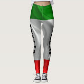 Italiaanse vlag ITALIA - Eigen fitness Leggings (Voorkant)