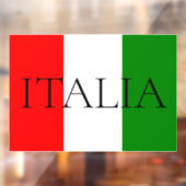 Italiaanse vlag Italia Teken Raamsticker (Vel 2)
