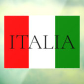 Italiaanse vlag Italia Teken Raamsticker (Vel 3)