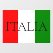 Italiaanse vlag Italia Teken Raamsticker (Vel)