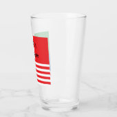 Italiaanse vlag Italiaanse Amerikaanse vlag Glas (Links)