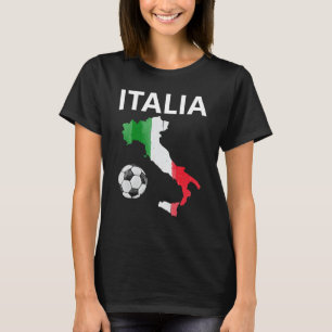 Italiaanse vlag Italiaanse kaart sport T-shirt
