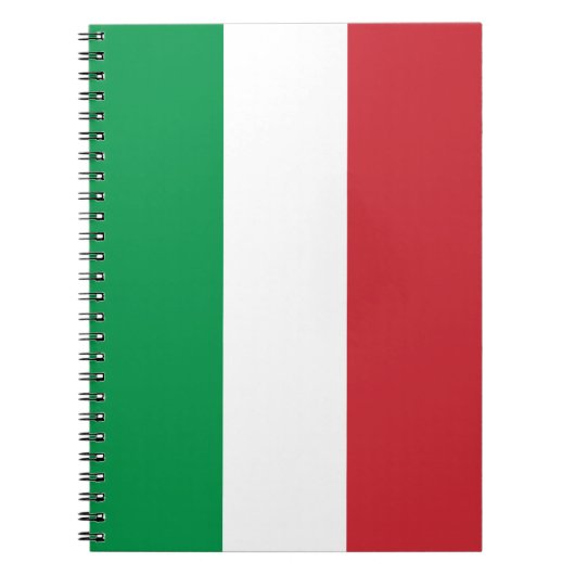 Italiaanse vlag — Italiaanse laptop voor gedistill Notitieboek (Voorkant)