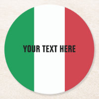 Italiaanse vlag — Italiaanse papierdrankenkustvaar