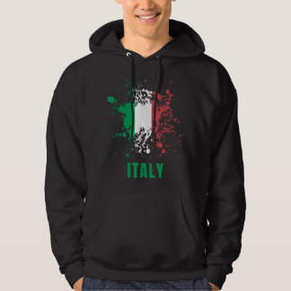Italiaanse vlag Italiaanse retroactieve  Waterverv Hoodie