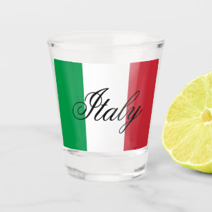 Italiaanse vlag Italiaanse trots Europa land Shot Glas