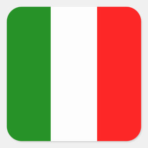 Italiaanse vlag Italiaanse vlag bandiera d'Italia Vierkante Sticker
