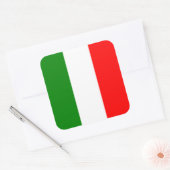 Italiaanse vlag Italiaanse vlag bandiera d'Italia  Vierkante Sticker (Envelop)