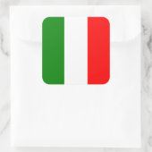 Italiaanse vlag Italiaanse vlag bandiera d'Italia  Vierkante Sticker (Tas)