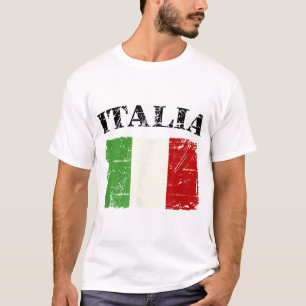 Italiaanse Vlag Italië Banier Vaandel T-shirt