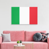 Italiaanse vlag (Italië) Canvas Afdruk (Insitu (Woonkamer))