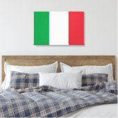 Italiaanse vlag (Italië) Canvas Afdruk (Insitu (Slaapkamer))