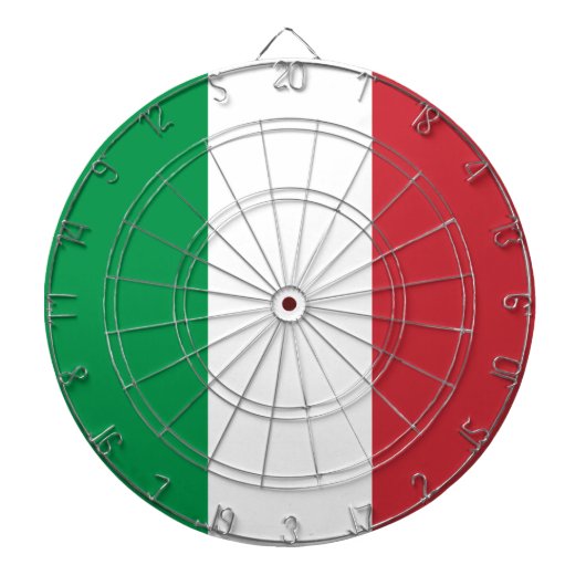 Italiaanse vlag (Italië) Dartbord (Voorkant)