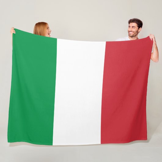 Italiaanse vlag (Italië) Fleece Deken (In situ)