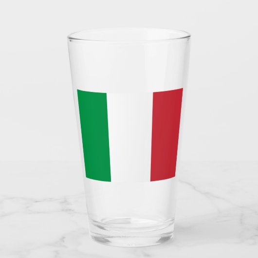 Italiaanse vlag (Italië) Glas (Voorkant)