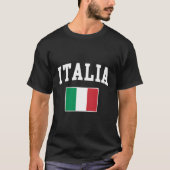Italiaanse vlag Italië Italiaanse Italiano familie T-shirt (Voorkant)