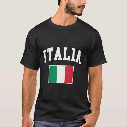 Italiaanse vlag Italië Italiaanse Italiano familie T-shirt (Voorkant)