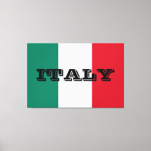 Italiaanse vlag Italië Italië Italië Italië Italië Canvas Afdruk