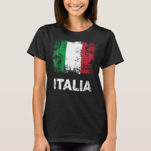 Italiaanse vlag Italië Patriottische Italiaanse vl T-shirt