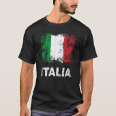 Italiaanse vlag Italië Patriottische Italiaanse vl T-shirt (Voorkant)