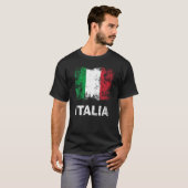 Italiaanse vlag Italië Patriottische Italiaanse vl T-shirt (Voorkant volledig)