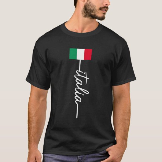 Italiaanse vlag Italië Pride T-shirt (Voorkant)