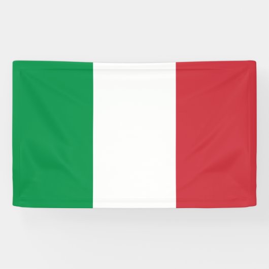 Italiaanse vlag (Italië) Spandoek (Horizontaal)