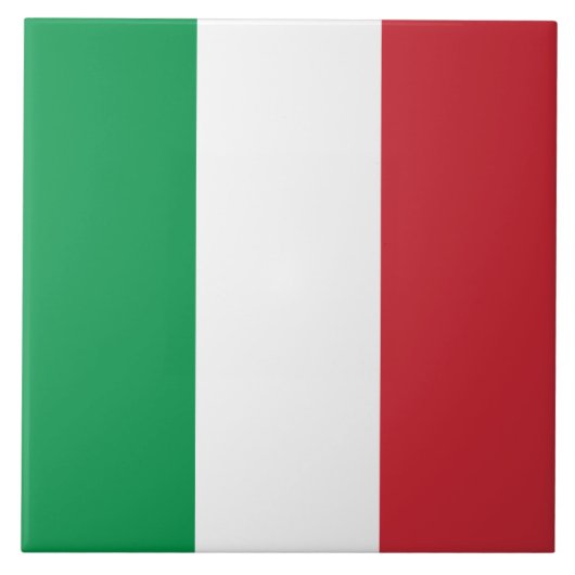 Italiaanse vlag (Italië) Tegeltje (Voorkant)