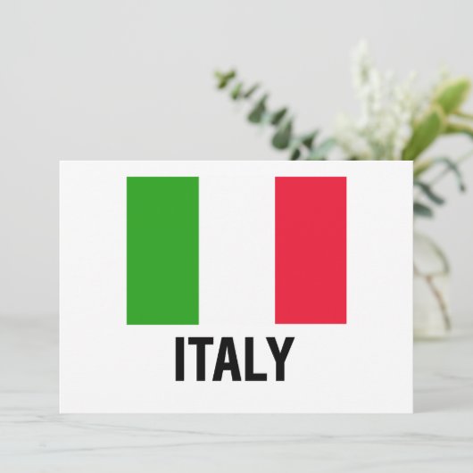 ITALIAANSE VLAG KAART (Staand voorkant)
