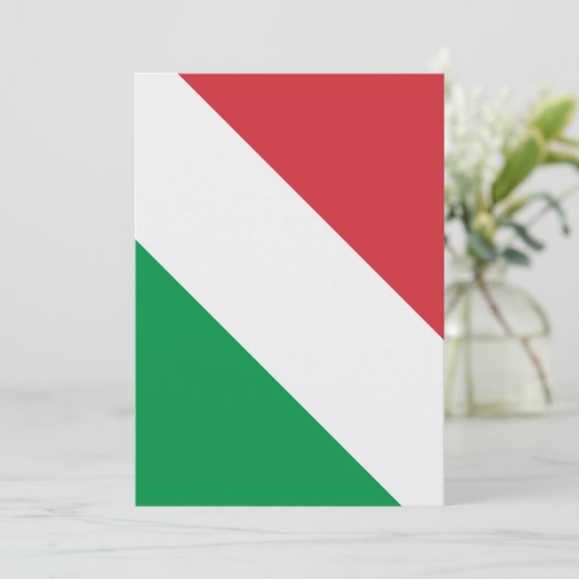 Italiaanse vlag kaart (Staand voorkant)
