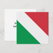 Italiaanse vlag kaart (Voorkant / Achterkant)