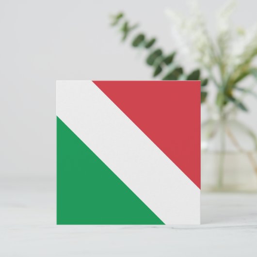 Italiaanse vlag kaart (Staand voorkant)