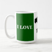 Italiaanse vlag & kaart ontwerp koffiemok (Links)