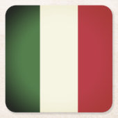 Italiaanse vlag kartonnen onderzetters (Voorkant)